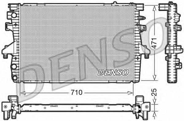DRM32039 Denso Радиатор охлаждения двигателя