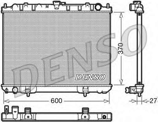 DRM46039 Denso Радиатор охлаждения двигателя для Nissan X-Trail