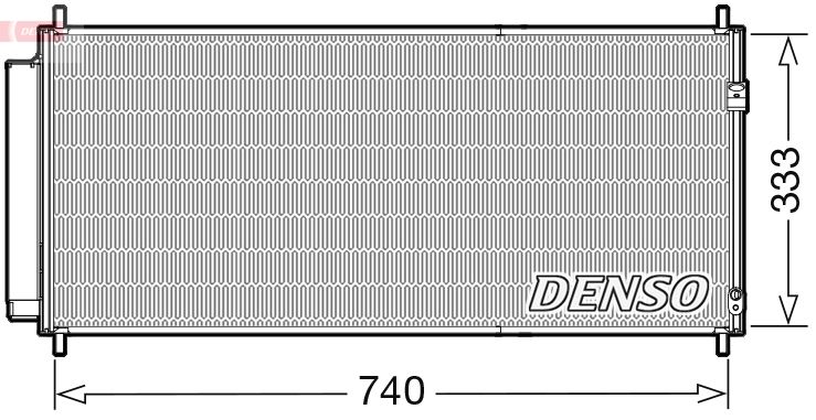 dcn40030 Denso Радиатор кондиционера для Honda Insight