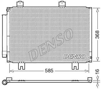 DCN40020 Denso Радіатор кондиціонера для Honda Jazz