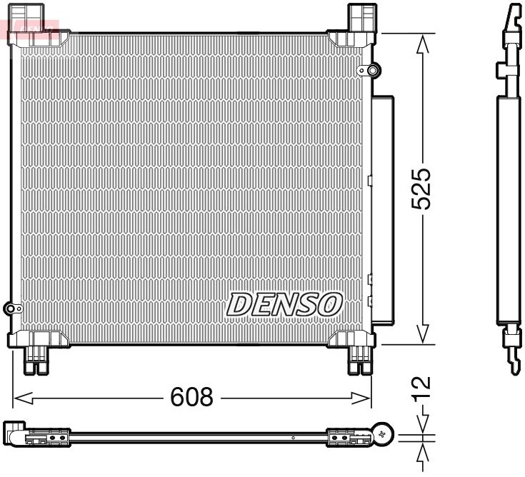 dcn50050 Denso Радіатор кондиціонера для Toyota Hilux