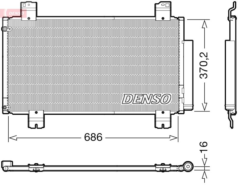 dcn40033 Denso Радиатор кондиционера для Honda Accord