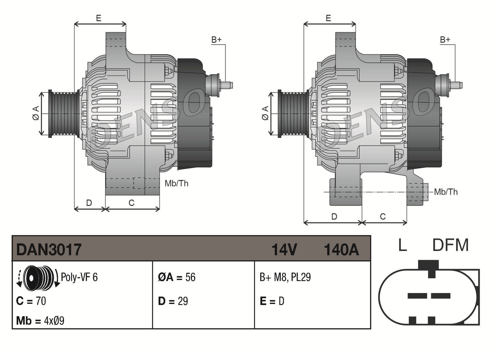 dan3017 Denso Генератор