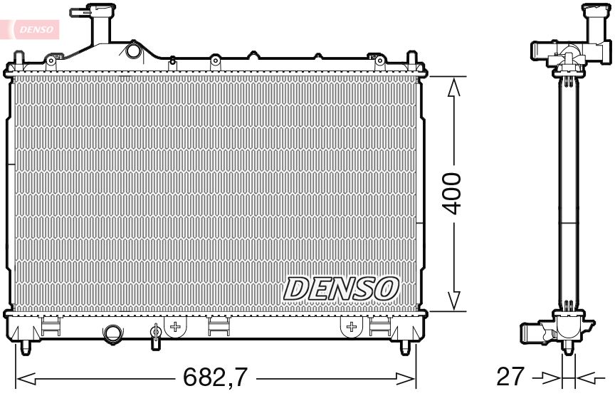 drm45042 Denso Радиатор охлаждения двигателя для Mitsubishi Outlander