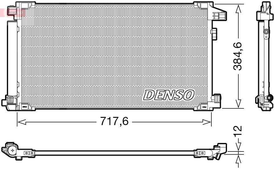 dcn50061 Denso Радіатор кондиціонера для Toyota Prius