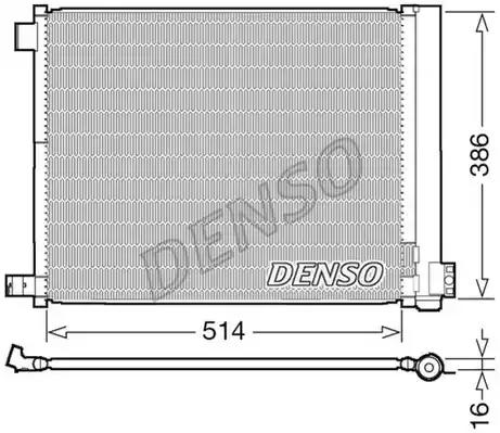 dcn46022 Denso Радиатор кондиционера для Nissan Micra