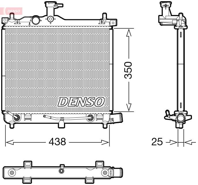 drm41023 Denso Радиатор охлаждения двигателя для Hyundai i10