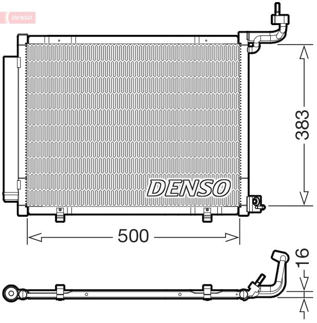 dcn10058 Denso Радиатор кондиционера для Ford Fiesta
