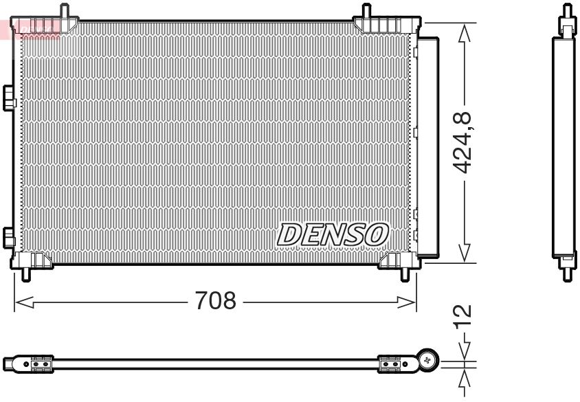 dcn51018 Denso Радиатор кондиционера для Lexus NX