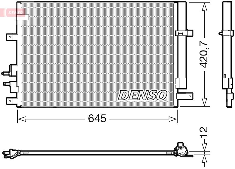 dcn01024 Denso Радиатор кондиционера