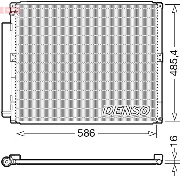 dcn50113 Denso Радиатор кондиционера для Toyota Land Cruiser Prado (120, 150)