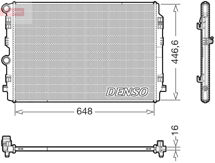 drm02050 Denso Радиатор охлаждения двигателя