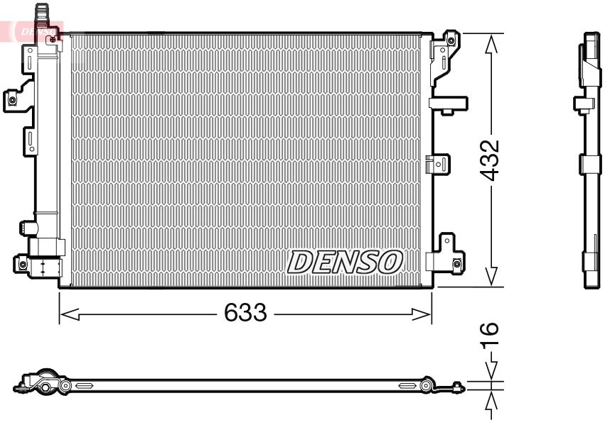 dcn33012 Denso Радиатор кондиционера для Volvo XC90