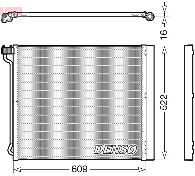 dcn05034 Denso Радиатор кондиционера