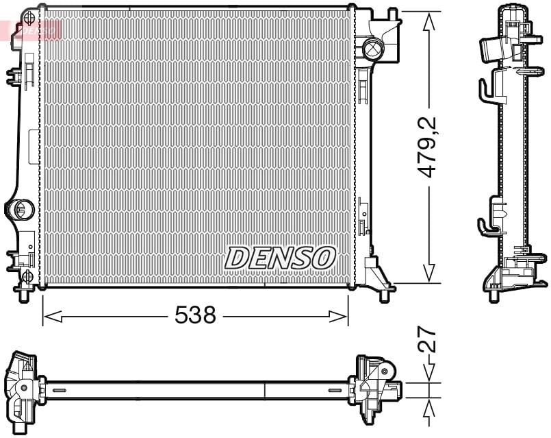 drm46064 Denso Радіатор охолодження двигуна