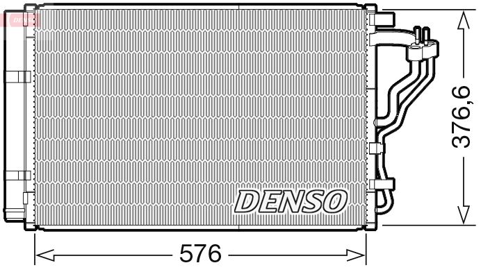 dcn43008 Denso Радіатор кондиціонера