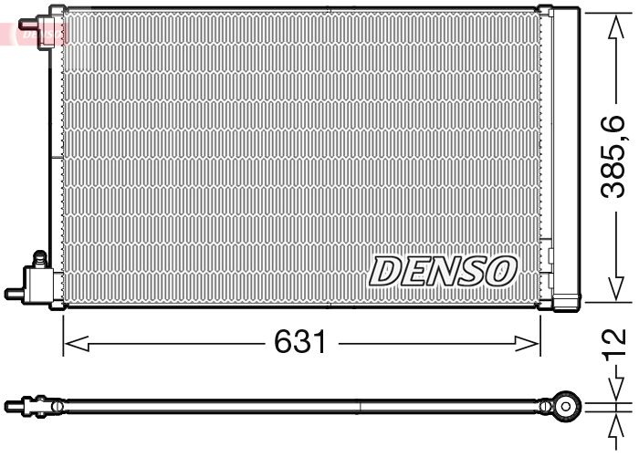 dcn20039 Denso Радіатор кондиціонера