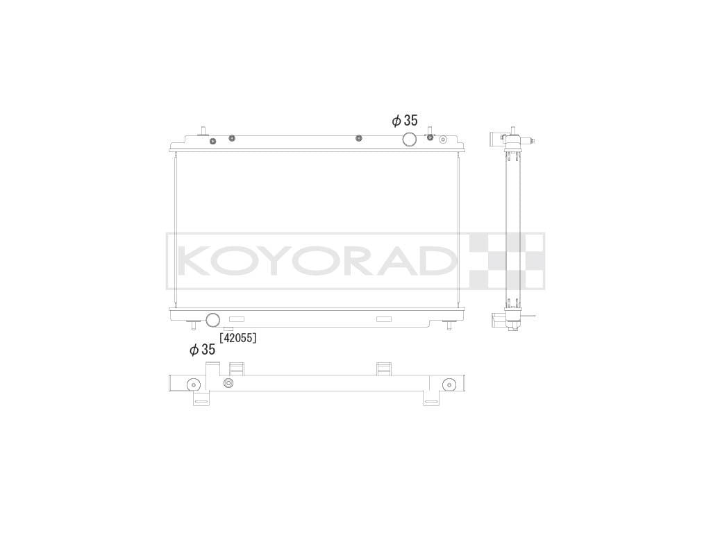 kv022140r Koyorad Радиатор охлаждения двигателя для Nissan 350 Z