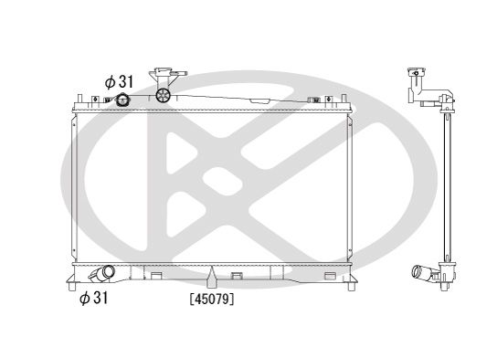 pl061656 Koyorad Радіатор охолодження двигуна для Mazda 6