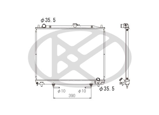 pl032072r Koyorad Радіатор охолодження двигуна для Mitsubishi Pajero