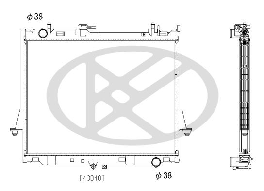 pl053284 Koyorad Радиатор охлаждения двигателя для Isuzu D-Max