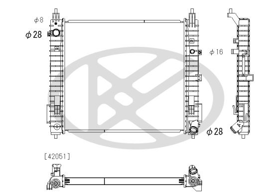 pl023154 Koyorad Радіатор охолодження двигуна для Nissan Note