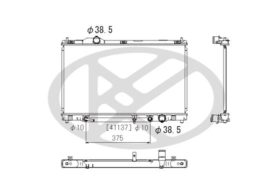 pl012715 Koyorad Радиатор охлаждения двигателя для Lexus GS