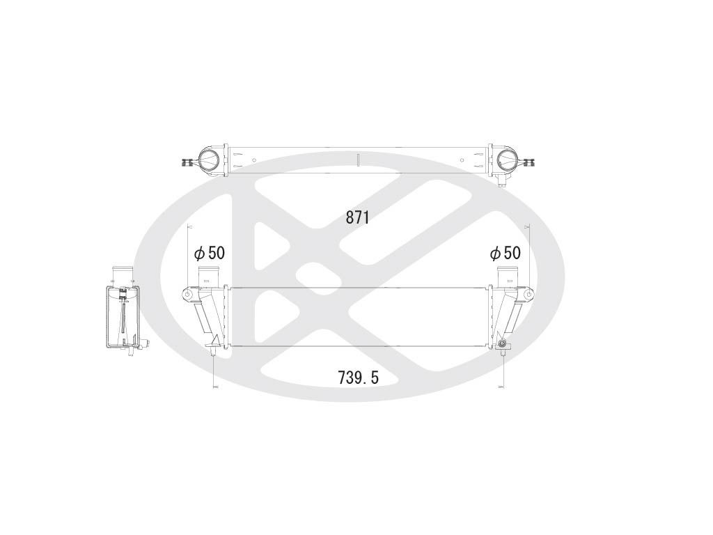 ia050127 Koyorad Інтеркулер для Isuzu D-Max