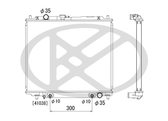 pl031303 Koyorad Радіатор охолодження двигуна для Mitsubishi Pajero