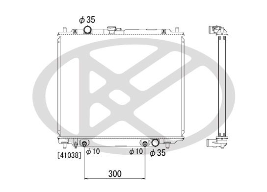 pl031734 Koyorad Радіатор охолодження двигуна для Mitsubishi Pajero
