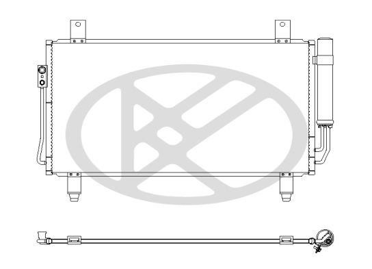 cd030853 Koyorad Радіатор кондиціонера для Mitsubishi Outlander