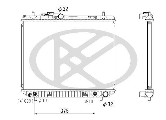 pl073042 Koyorad Радіатор охолодження двигуна для Daihatsu Terios