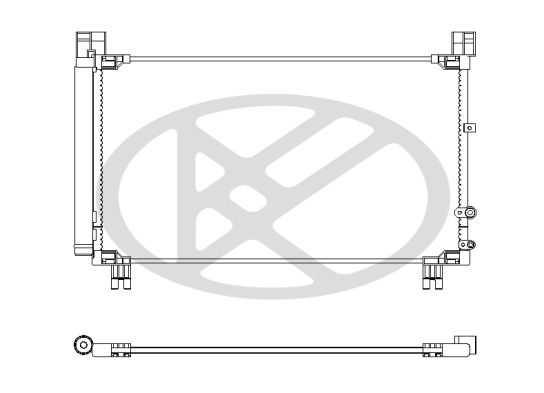 cd010896 Koyorad Радиатор кондиционера для Lexus IS