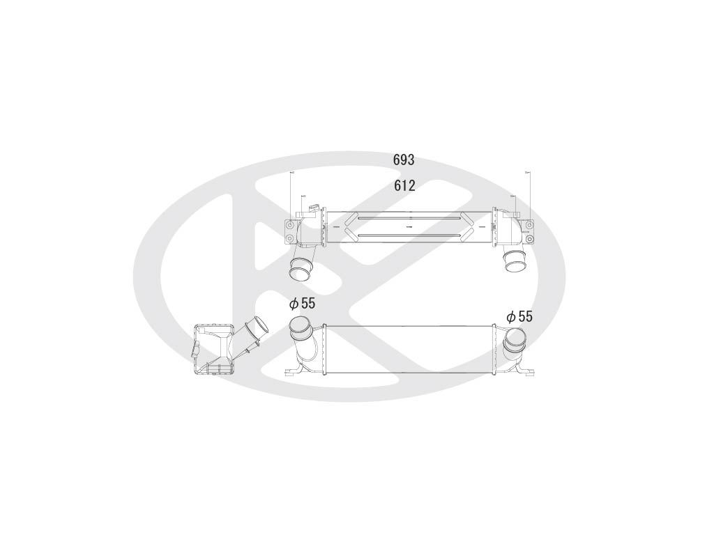 ia810122 Koyorad Інтеркулер для Hyundai H-1