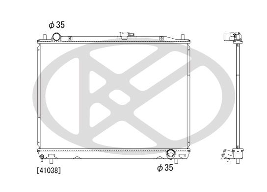 pl031757 Koyorad Радіатор охолодження двигуна для Mitsubishi Pajero