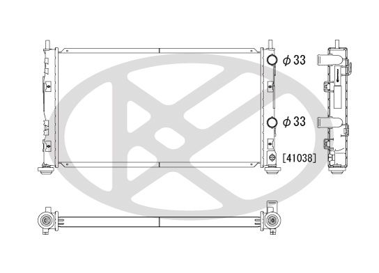 pl332040 Koyorad Радиатор охлаждения двигателя для Chrysler Sebring