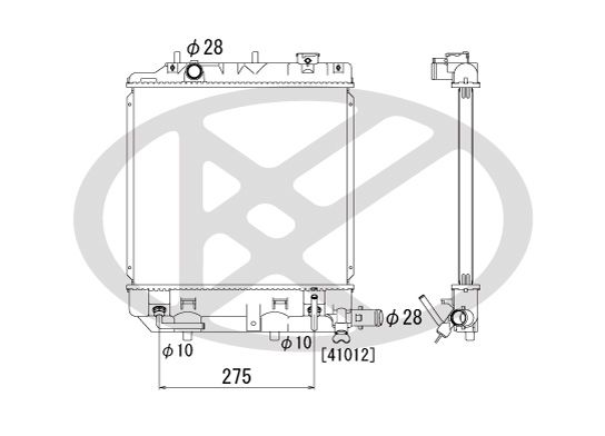 pl061445 Koyorad Радиатор охлаждения двигателя для Mazda Demio