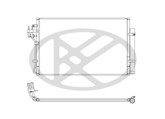 cd810757 Koyorad Радіатор кондиціонера для Hyundai Genesis
