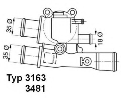 3481.88D Wahler Термостат