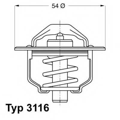3116.82D Wahler Термостат