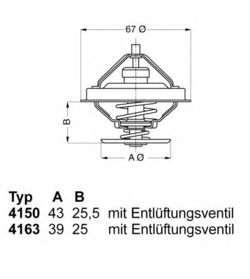 4150.83D50 Wahler Термостат