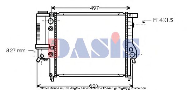 050980N Aks Dasis Радіатор охолодження двигуна для BMW 3 Series