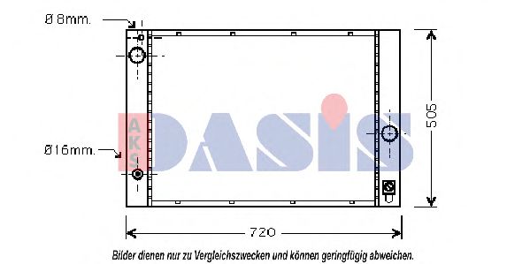 052004N Aks Dasis Радіатор охолодження двигуна