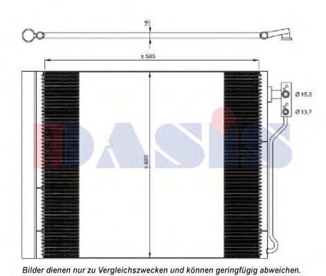 052023N Aks Dasis Радиатор кондиционера для BMW 5 Series
