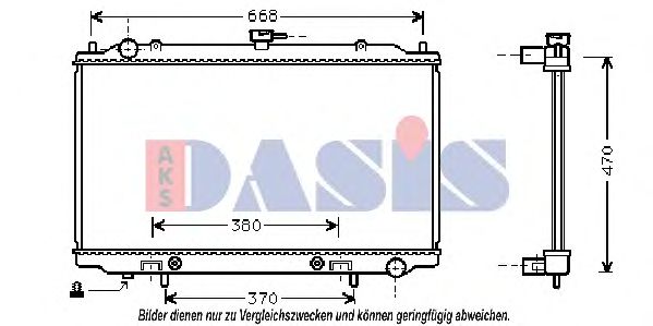 070057N Aks Dasis Радіатор охолодження двигуна