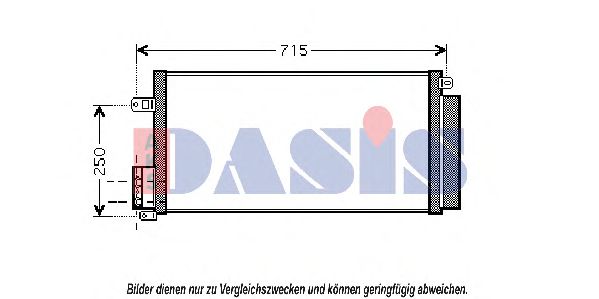 082039N Aks Dasis Радиатор кондиционера