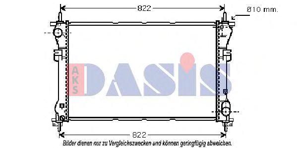 090000N Aks Dasis Радіатор охолодження двигуна для Ford Transit