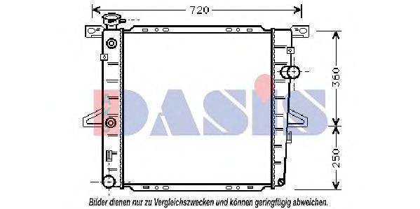090056N Aks Dasis Радиатор охлаждения двигателя для Ford Explorer