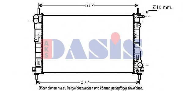 090071N Aks Dasis Радіатор охолодження двигуна для Ford Mondeo