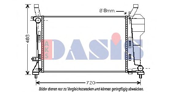 120076N Aks Dasis Радіатор охолодження двигуна